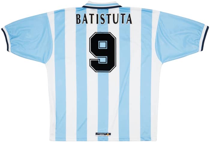 1999-00 Argentina Home Shirt Batistuta #9 - 6/10 - (XL)