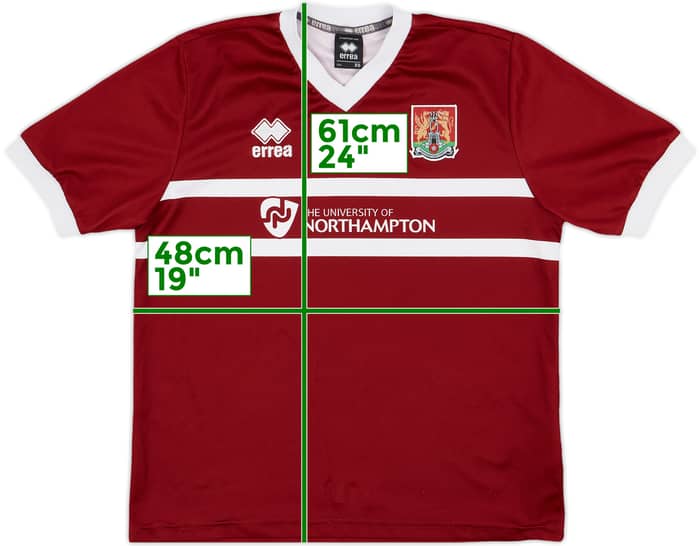 2013-14 Northampton Home Shirt - 8/10 - (XS)