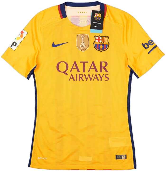 2015-16 Barcelona Authentic Away Shirt Messi #10 (S)