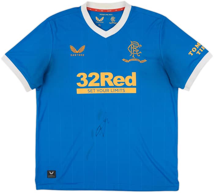 2021-22 Rangers Signed Home Shirt - 4/10 - (XL)