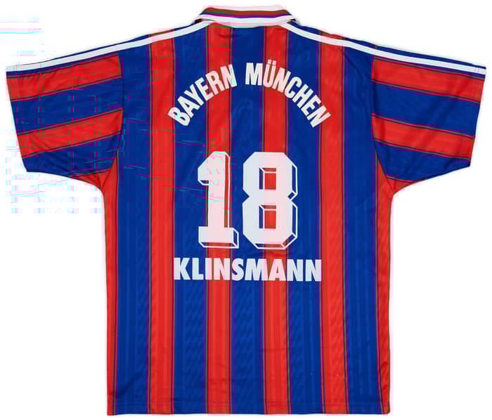 1995-97 Bayern Munich Home Shirt Klinsmann #18 - 8/10 - (M)