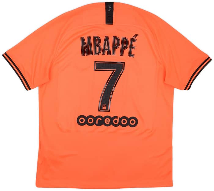 2019-20 Paris Saint-Germain Away Shirt Mbappe #7 - 9/10 - (L)