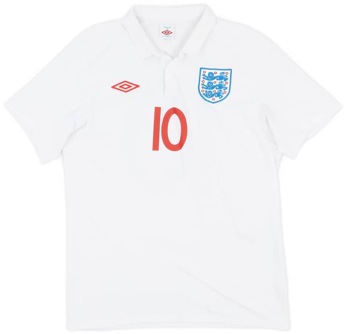 2009-10 England Home Shirt Rooney #10 - 7/10 - (M)