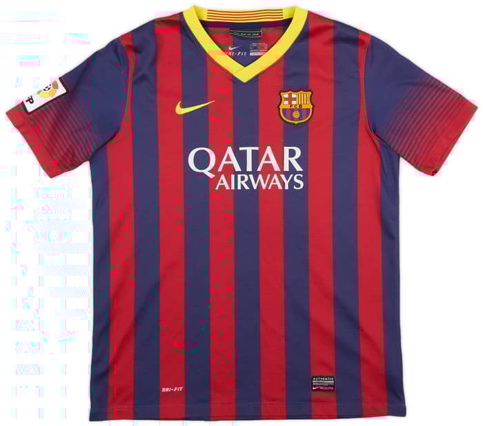 2013-14 Barcelona Home Shirt - 8/10 - (XL.Boys)