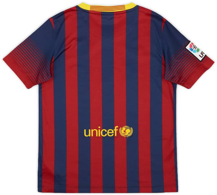 2013-14 Barcelona Home Shirt - 6/10 - (L.Boys)
