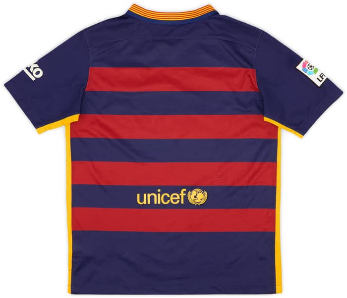 2015-16 Barcelona Home Shirt - 7/10 - (XL.Boys)