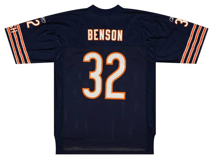 2005-06 Chicago Bears Benson #32 Reebok On Field Jersey (Home) L