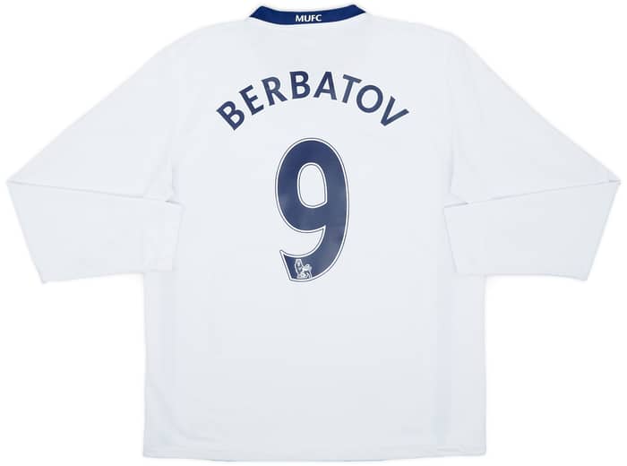 2008-10 Manchester United Away L/S Shirt Berbatov #9 - 9/10 - (M)