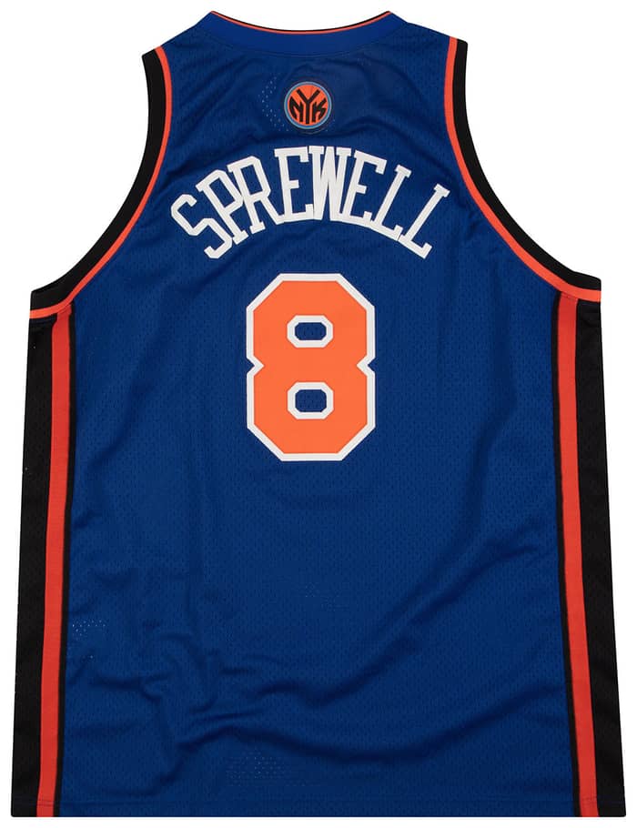 2000-01 New York Knicks Sprewell #8 Nike Swingman Jersey (Away) XXL