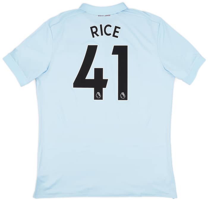 2017-18 West Ham Third Shirt Rice #41 (XL)