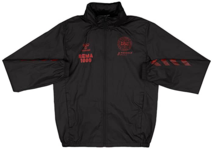 2022-23 Denmark 'Fodboldskole' Hummel Hooded Rain Jacket - 9/10 - (S)