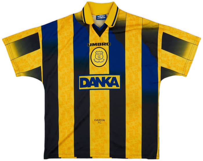 1996-98 Everton Away Shirt Ferguson #9 - 8/10 - (XL)