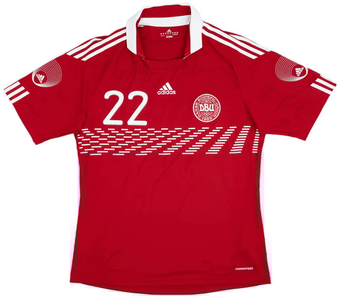 2010-11 Denmark Player Issue Home Shirt #22 - 8/10 - (XL)