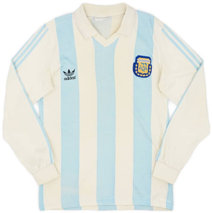 1992-94 Argentina Home L/S Shirt #10 - 7/10 - (S)