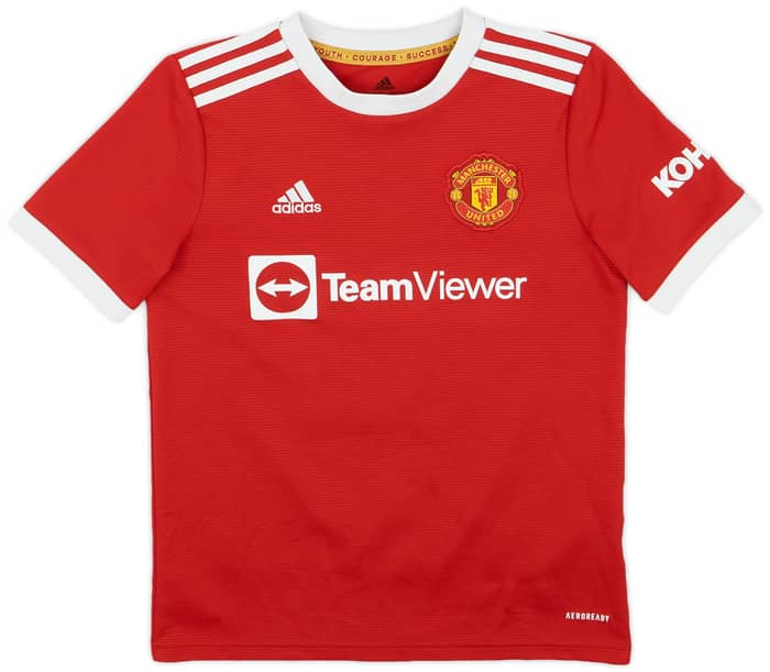 2021-22 Manchester United Home Shirt R.Varane #19 - 8/10 - (M.Boys)
