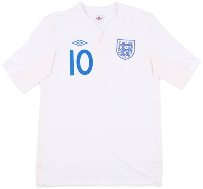2010-11 England Home Shirt Rooney #10 - 7/10 - (M)