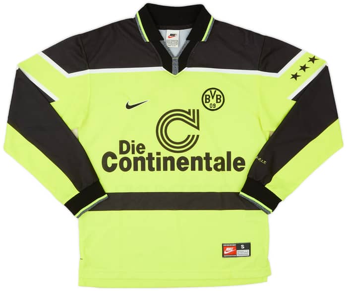 1997-98 Borussia Dortmund Home L/S Shirt - 9/10 - (S)