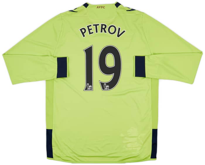 2012-13 Aston Villa Away L/S Shirt Petrov #19 - 7/10 - (L)