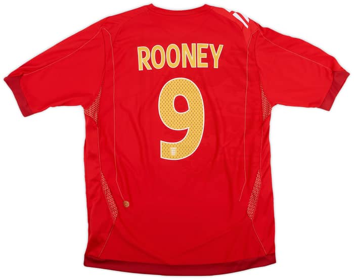 2006-08 England Away Shirt Rooney #9 - 5/10 - (L)