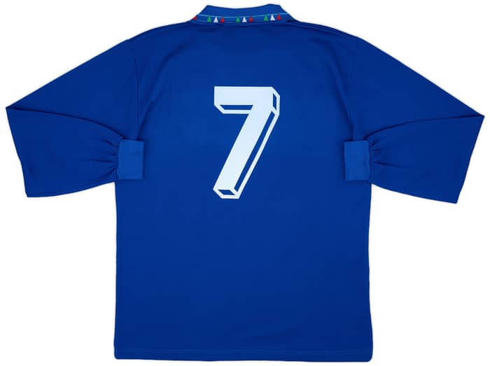 1992-93 Italy Home L/S Shirt #7 - 9/10 - (L)