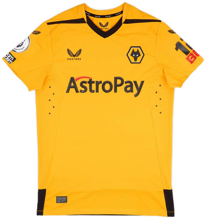 2022-23 Wolves Match Issue Home Shirt Podence #10