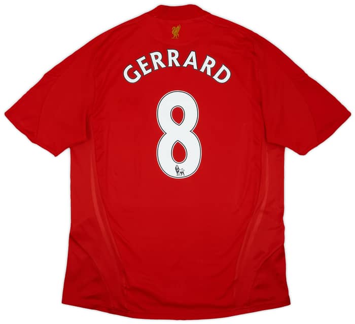 2008-10 Liverpool Home Shirt Gerrard #8