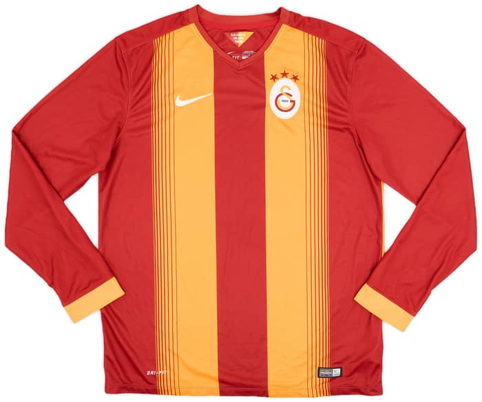 2014-15 Galatasaray Home L/S Shirt - 9/10 - (L)