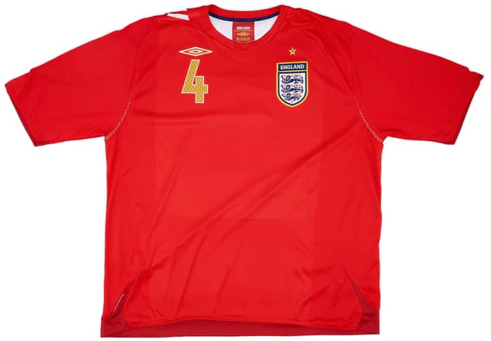 2006-08 England Away Shirt Gerrard #4 - 9/10 - (3XL)