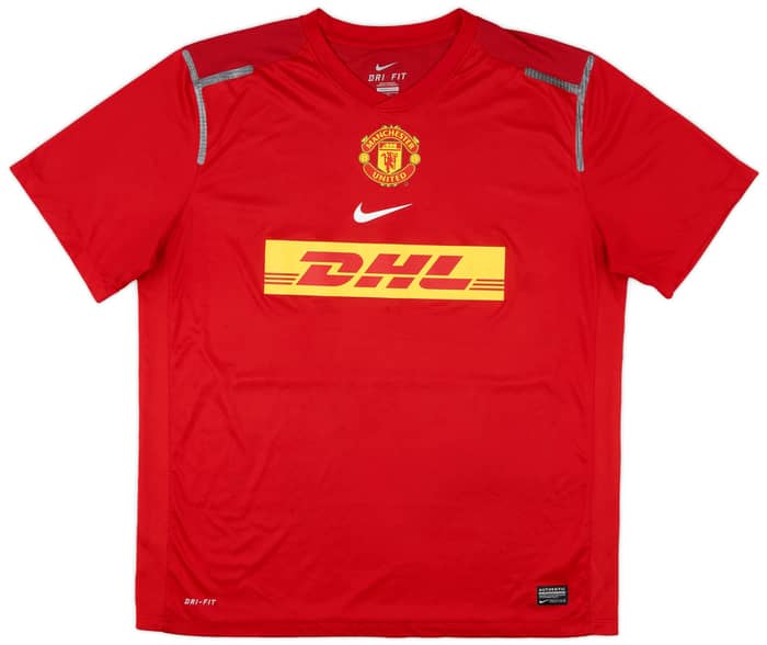 2012-13 Manchester United Player Issue Nike Training Shirt - 7/10 - (XL)
