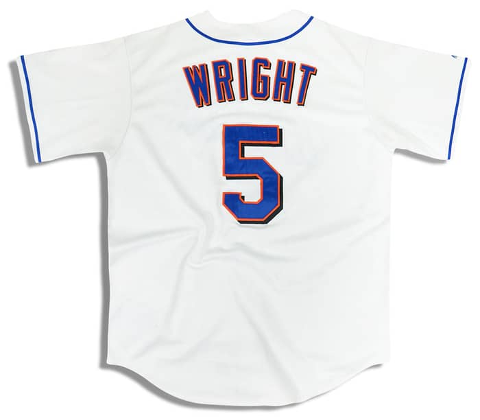 2004-08 New York Mets Wright #5 Majestic Jersey (Home) Y