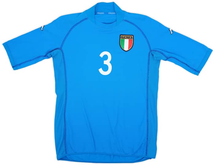 2002 Italy Home Shirt Maldini #3 - 8/10 - (S)