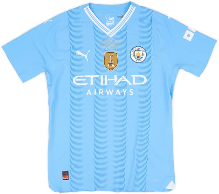 2023-24 Manchester City Match Issue FA Cup Final Home Shirt Gvardiol #24