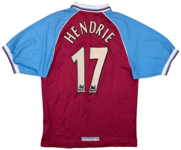 1998-99 Aston Villa Home Shirt Hendrie #17 - 7/10 - (S)