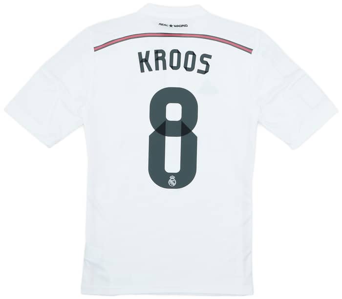 2014-15 Real Madrid Home Shirt Kroos #8 (XS)