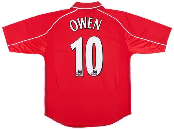 2000-02 Liverpool Home Shirt Owen #10 - 8/10 - (M)