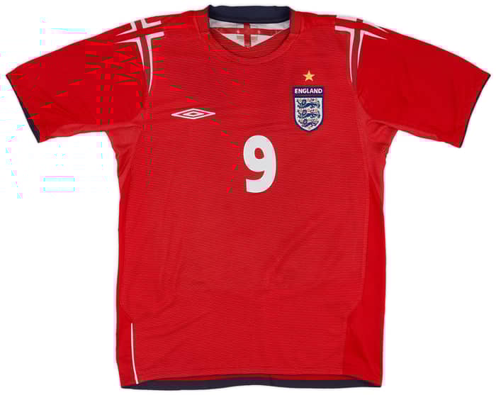 2004-06 England Away Shirt Rooney #9 - 9/10 - (S)