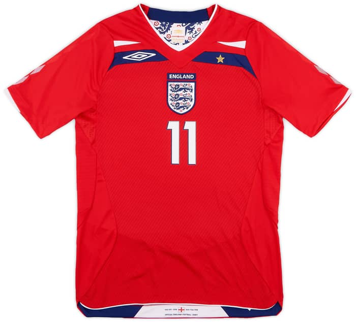 2008-10 England Away Shirt J.Cole #11 - 10/10 - (S)