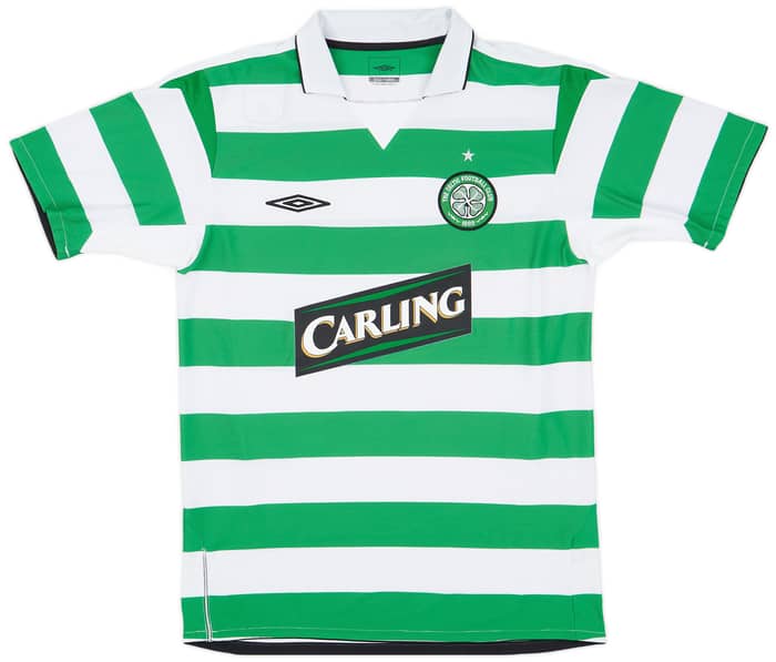 2004-05 Celtic Home Shirt Lennon #18 - 8/10 - (M)
