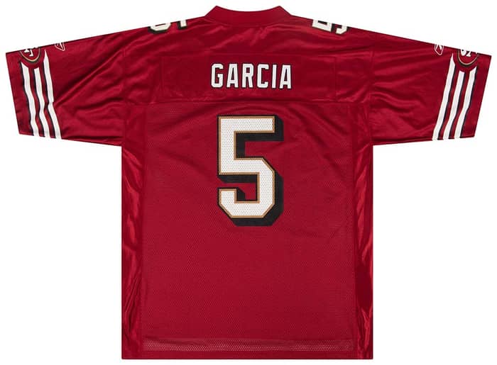 2002-03 San Francisco 49ers Garcia #5 Reebok On Field Jersey (Home) M