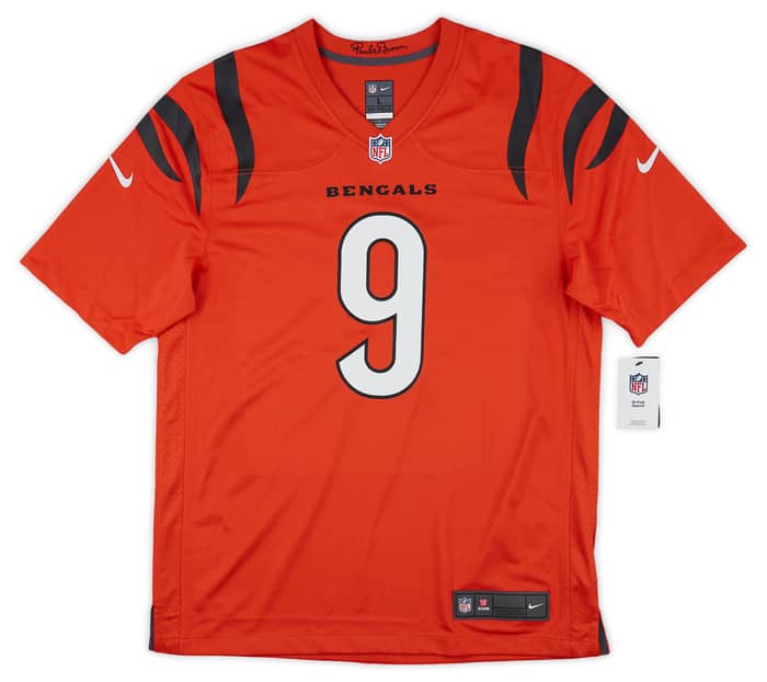 2021-23 Cincinnati Bengals Burrow #9 Nike Game Jersey (Alternate) XL - W/Tags