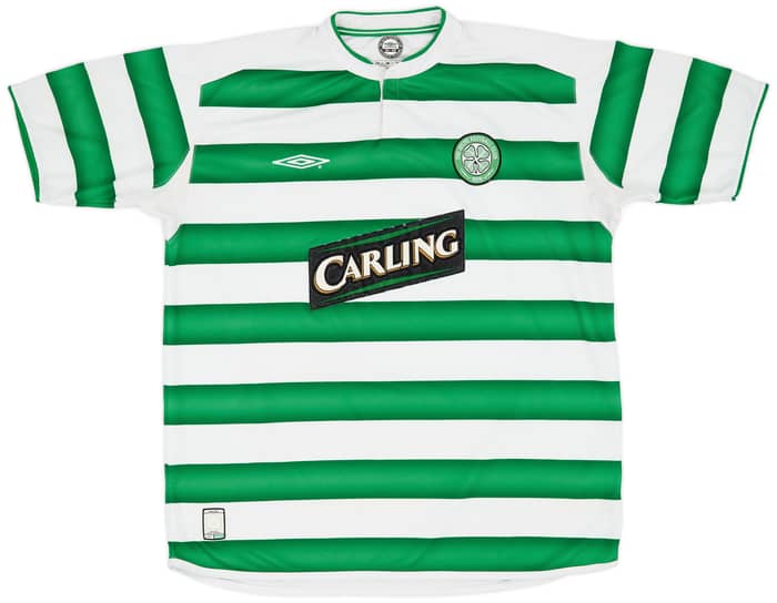 2003-04 Celtic Home Shirt Lambert #14 - 8/10 - (XL)