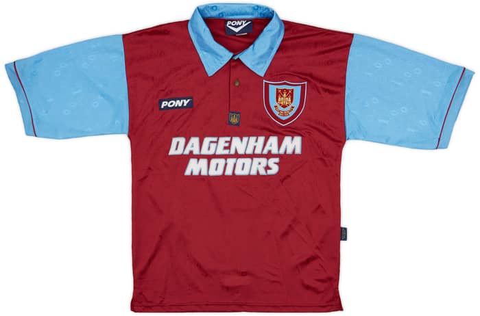1995-97 West Ham Centenary Home Shirt Dicks #3 - 8/10 - (S)