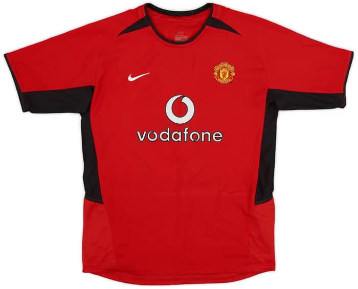 2002-04 Manchester United Home Shirt Beckham #7 - 8/10 - (XL.Boys)