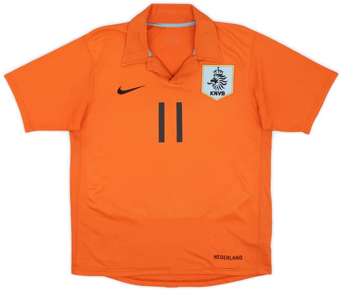 2006-08 Netherlands Home Shirt Robben #11 - 6/10 - (S)