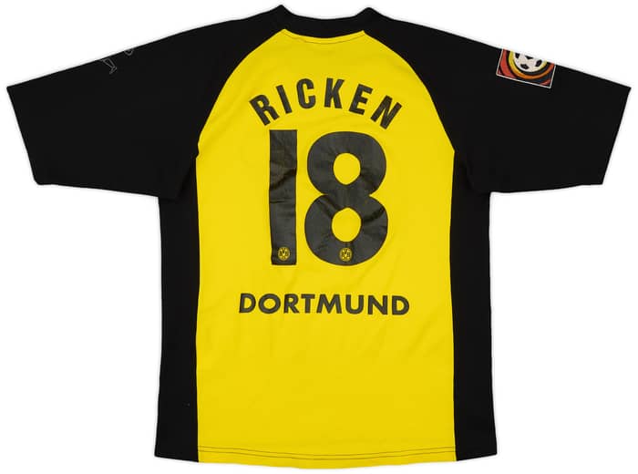 2001-02 Borussia Dortmund Home Shirt Ricken #18 - 6/10 - (L.Boys)