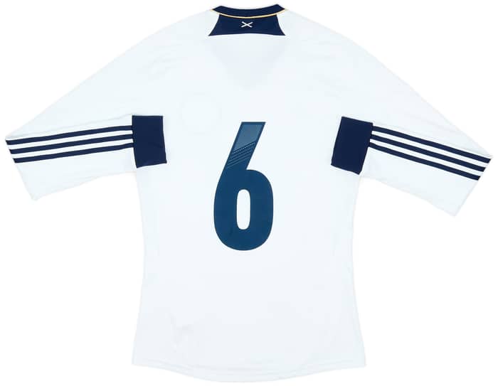 2012-14 Scotland Authentic Away L/S Shirt #6 - 9/10 - (S)