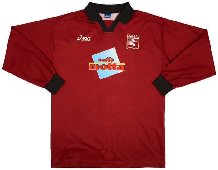 1996-97 Salernitana Home L/S Shirt #4 - 8/10 - (XL)