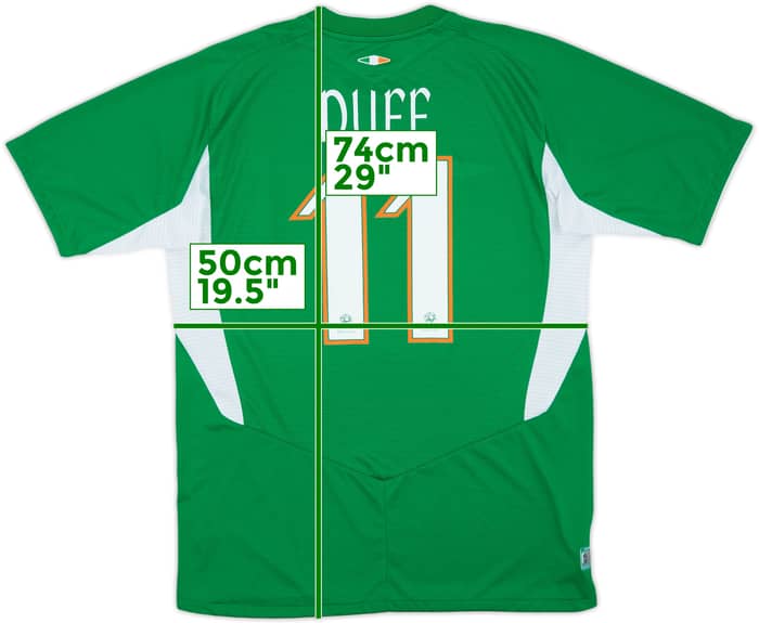 2004-06 Ireland Home Shirt Duff #11 - 8/10 - (M)