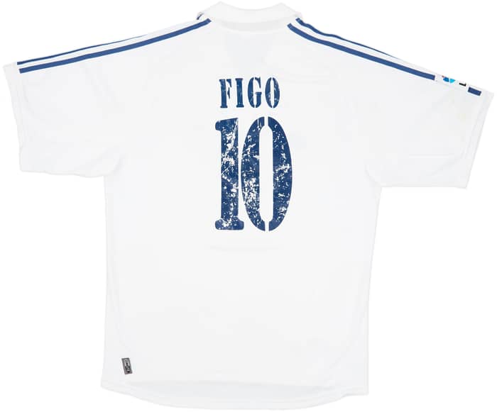 2001 Real Madrid Home Shirt Figo #10 - 4/10 - (L)