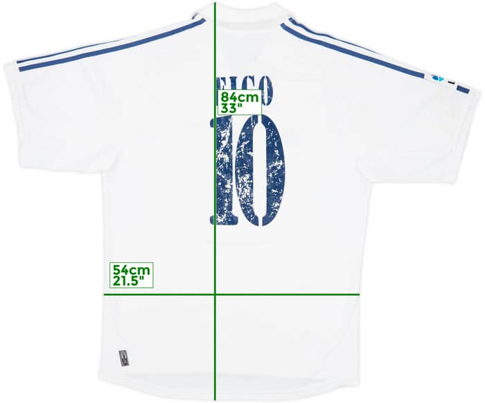 2001 Real Madrid Home Shirt Figo #10 - 4/10 - (L)